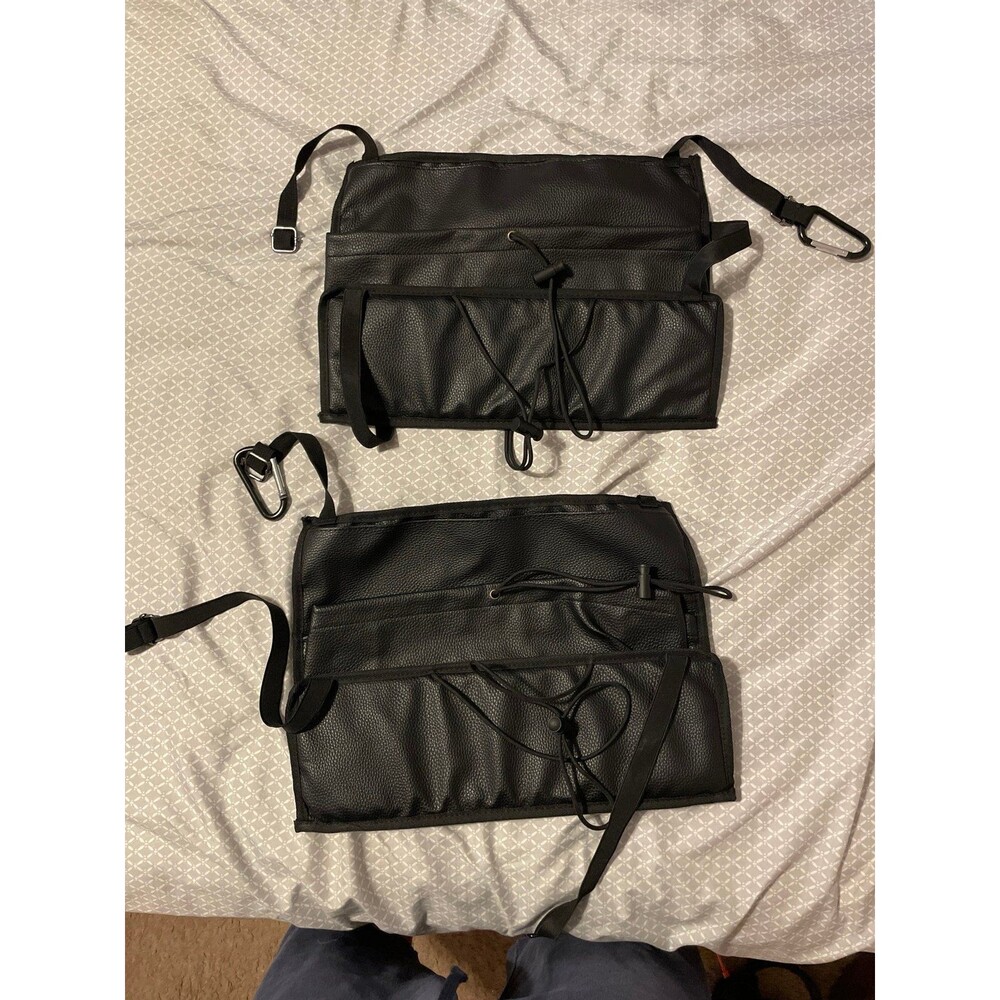 2 black foldable bags by Roberto Cavalli